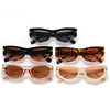 Glasses hip-hop style, trend fashionable universal sunglasses solar-powered, graduation party, punk style, 2023 collection