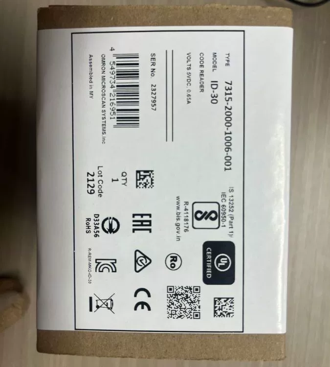 Отличные поставки немецкого небольшого фиксированного сканера Microscan id30, считывателя и других полных моделей.