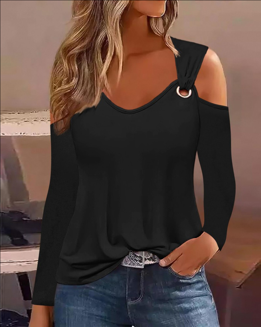 Women's Gender Casual Style Wholesale Women's Casual Printing Long Sleeve Blouses