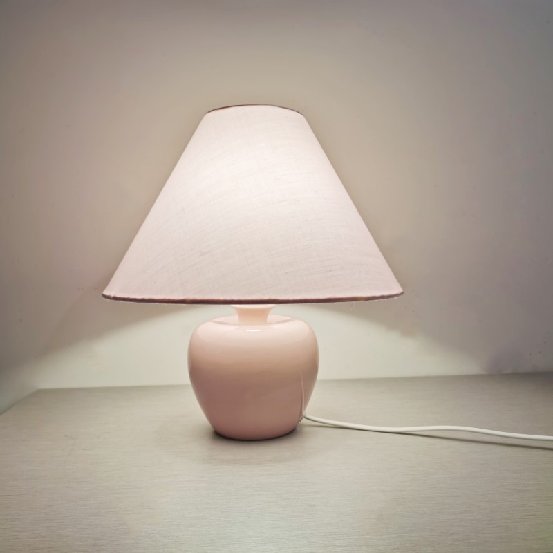 Nordic Style Internet Celebrating Bedroom Creative Apple Ceramic Layout Small Table Lamp Simple Pleated Girl Table Lamp Study Bedside Lamp