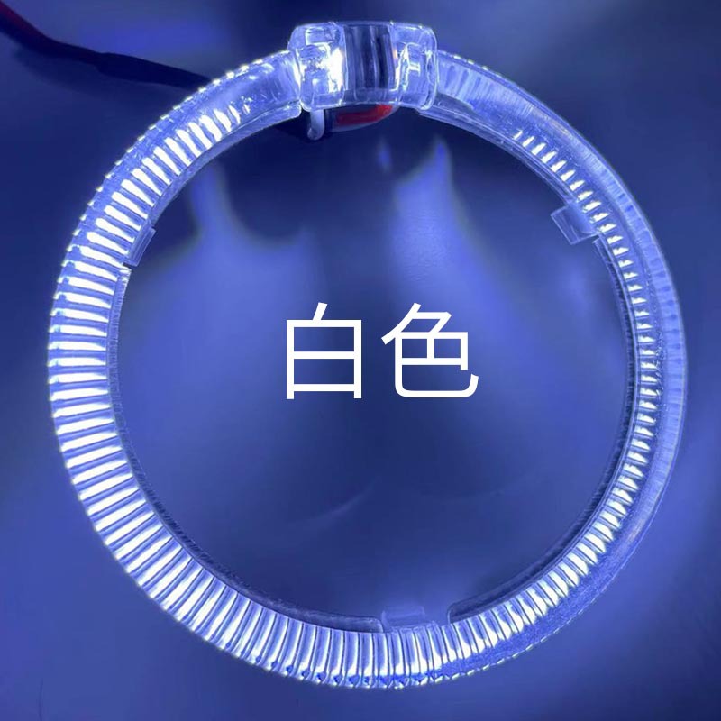 Alto brillo LED guía de luz Ángel ojo 3,0 pulgadas 2,5 lente del coche Lámpara decorativa diablo ojo LED Ángel ojo apertura