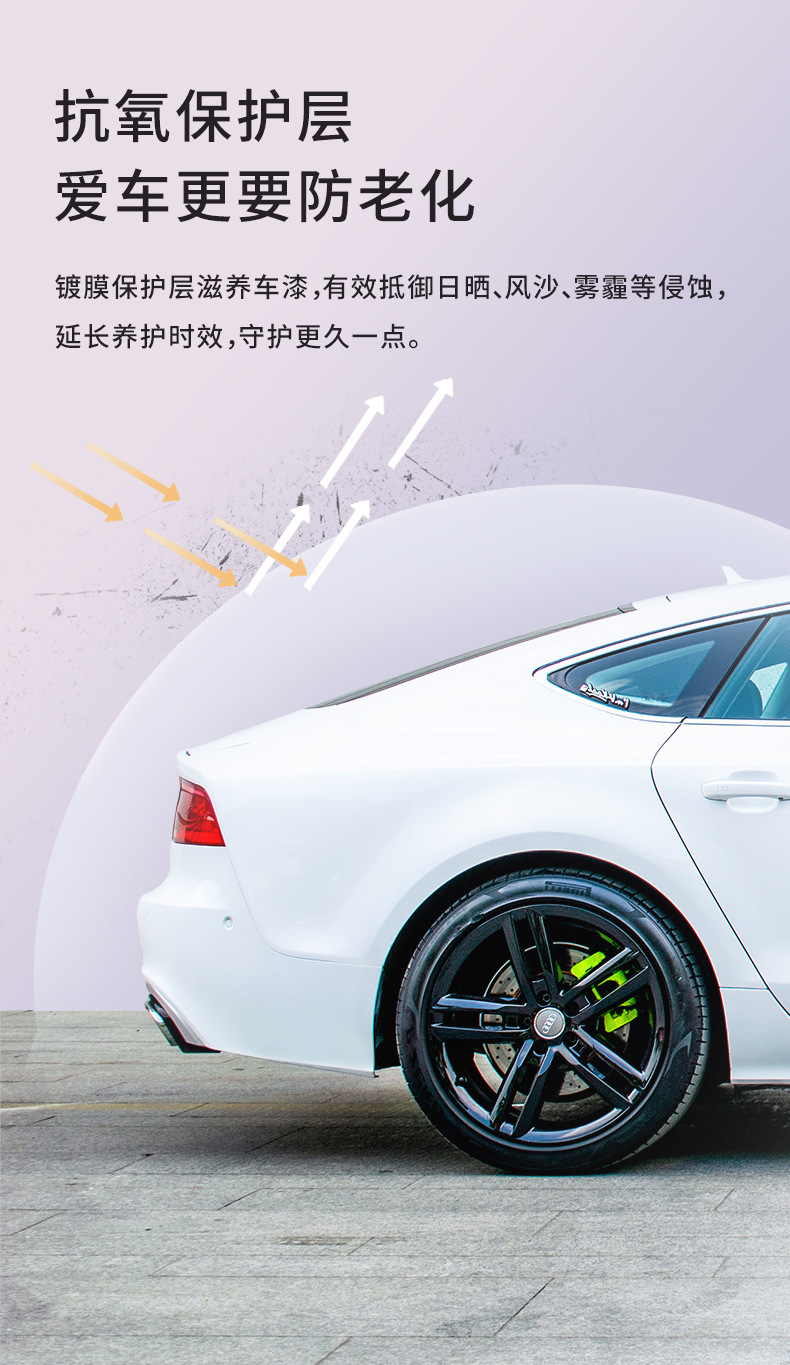 Car Wash Liquid, Water Wax, Decontamination Brush, Complete Set of Car Cleaning Tools, No-Wipe High-Foam Car Wash Liquid, Water Wax