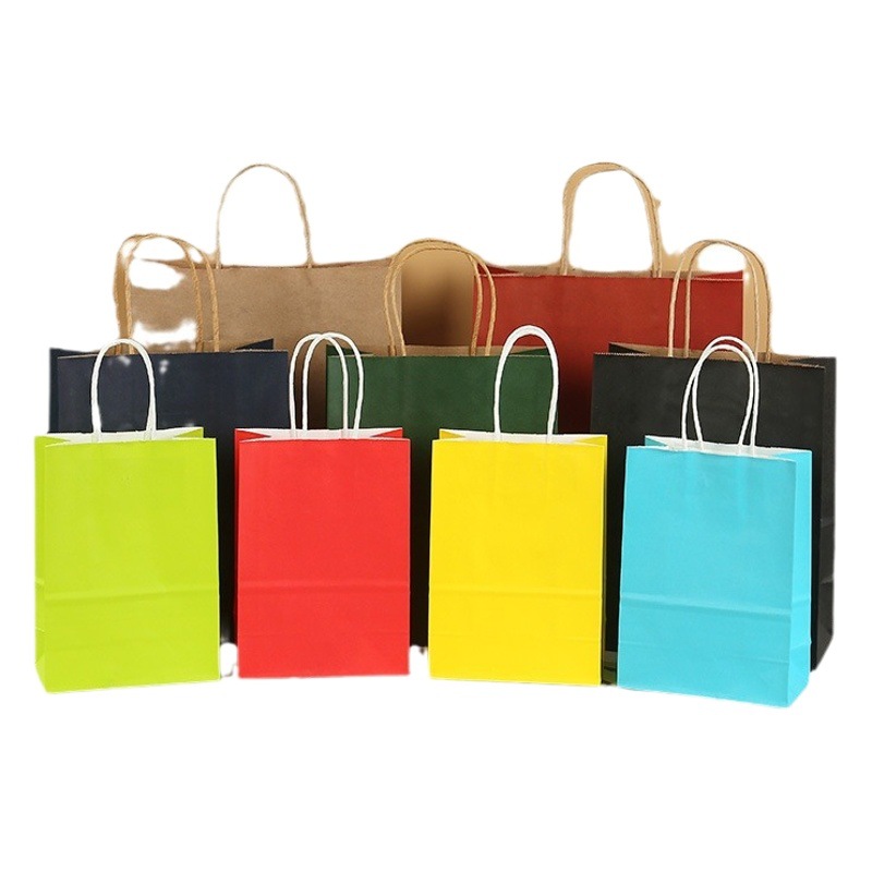 牛革紙袋、ハンドバッグ、テイクアウト用ミルクティー、ベーカリー用包装袋、クリスマス、新年、祝日ギフト用紙袋、カスタマイズ可能