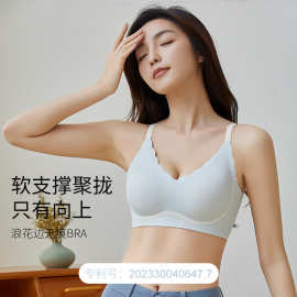 无痕内衣女小胸聚拢无钢圈调整型收副乳运动美背性感文胸罩