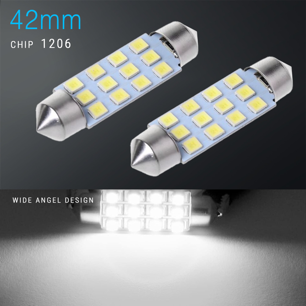 Auto LED conjunto de 20PCS lámpara de techo T10 lámpara de ancho de doble punta lámpara de lectura lámpara de matrícula lámpara interior image 5