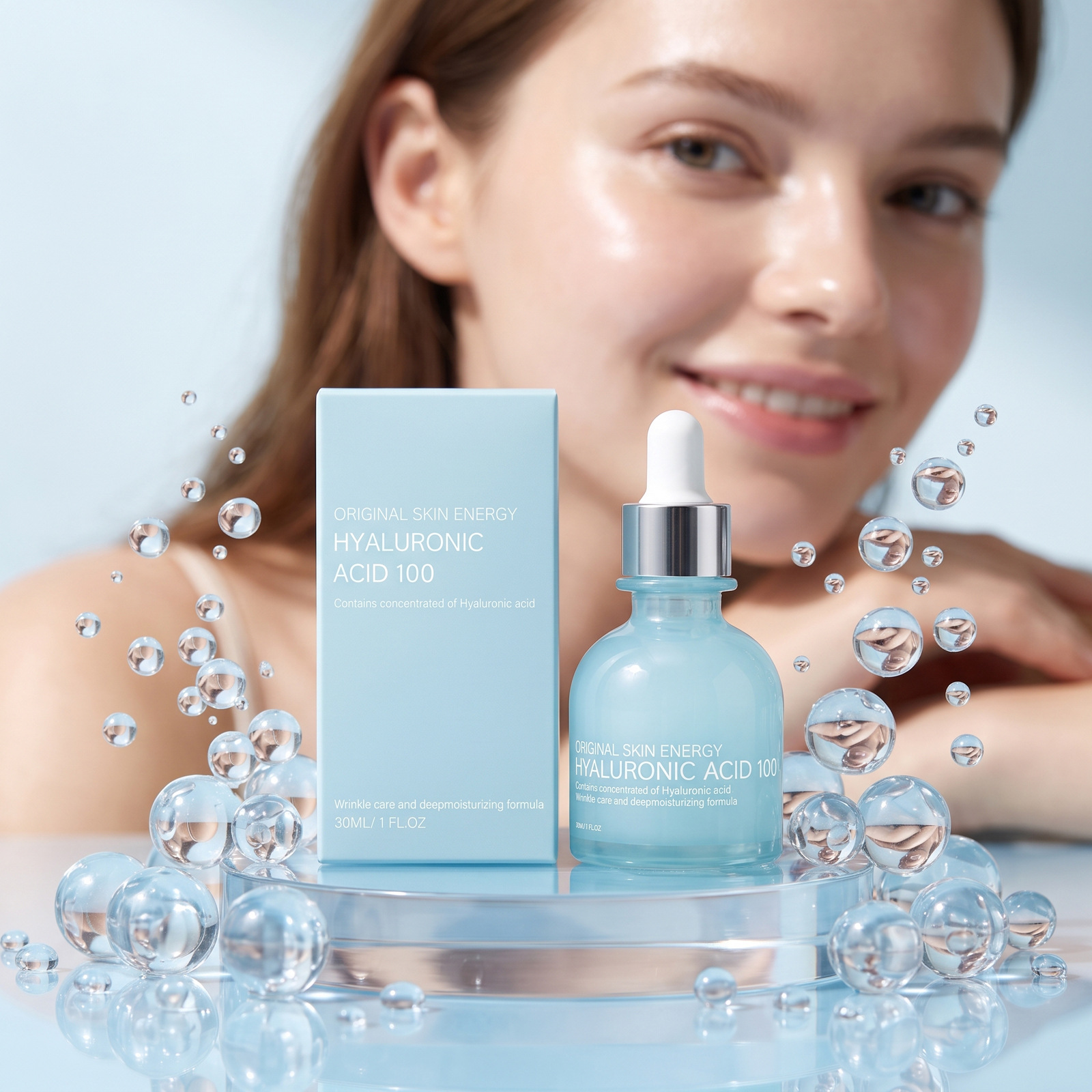Moisturizing Essence Gentle Ingredients Moisturizing Lightweight Hydrating Facial Skin Delicate and Hydrated Daily Skincare Essence