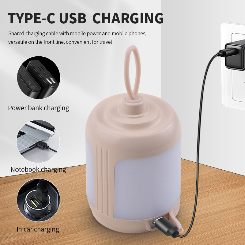 mini kültéri kempinglámpa hangulatlámpa USB töltő LED szuper fényes világítású sátorlámpa hordozható asztali lámpa_voghion.com
