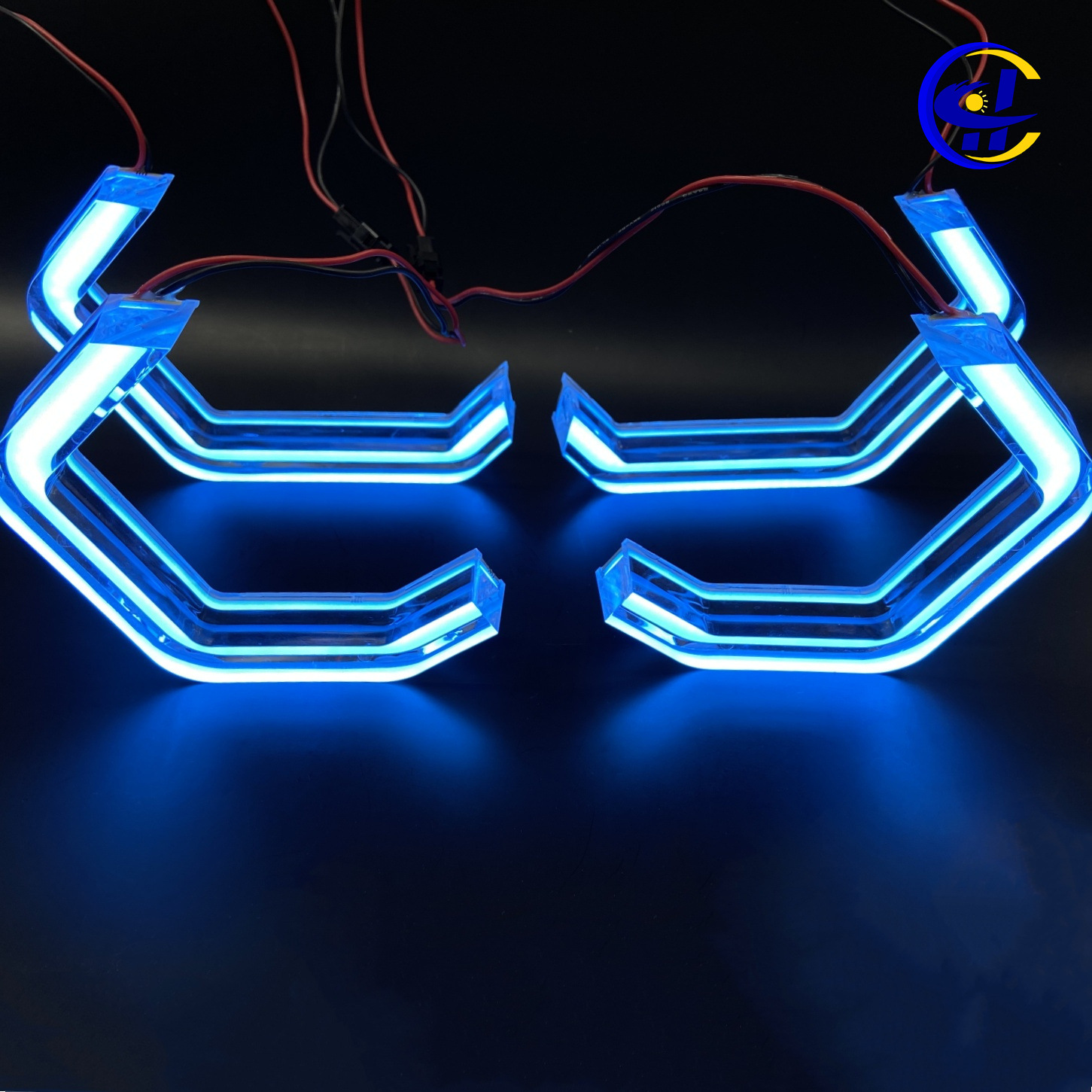 Suitable for E90 E92 M3 M4 car daytime running light LED angel eyes ice blue crystal angel eyes
