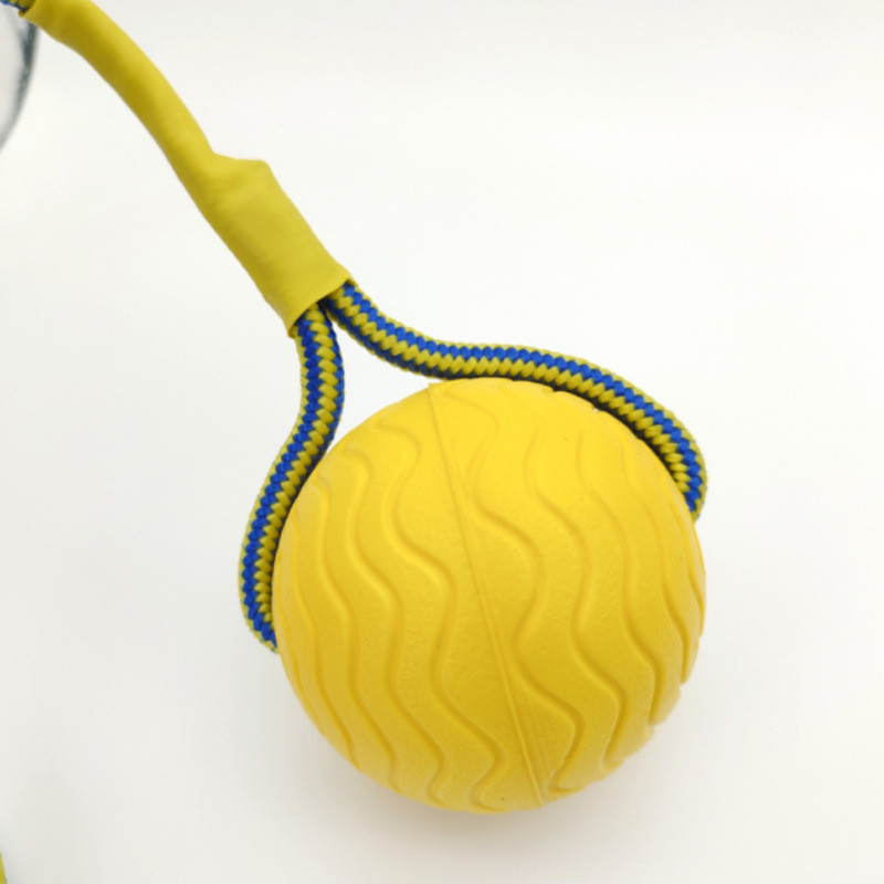 狗狗球浮水飛盤訓(xùn)犬拉環(huán)耐咬磨牙寵物球新款新模具EVA寵物玩具球