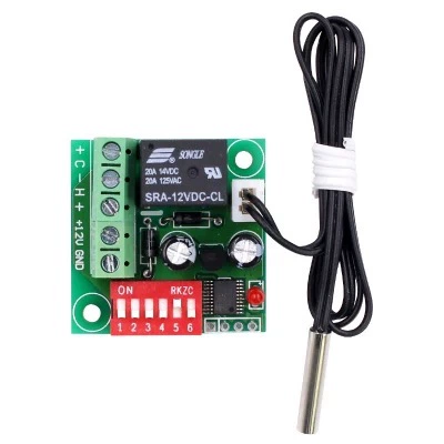 Регулируемый переключатель ключ, термометр, контроллер, 12V