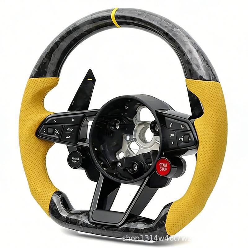 Suitable for Audi TT A4 B5 B6 B7 S5 B9 R8 A8 D3 S3 upgraded carbon fiber steering wheel