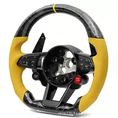 Suitable for Audi TT A4 B5 B6 B7 S5 B9 R8 A8 D3 S3 upgraded carbon fiber steering wheel