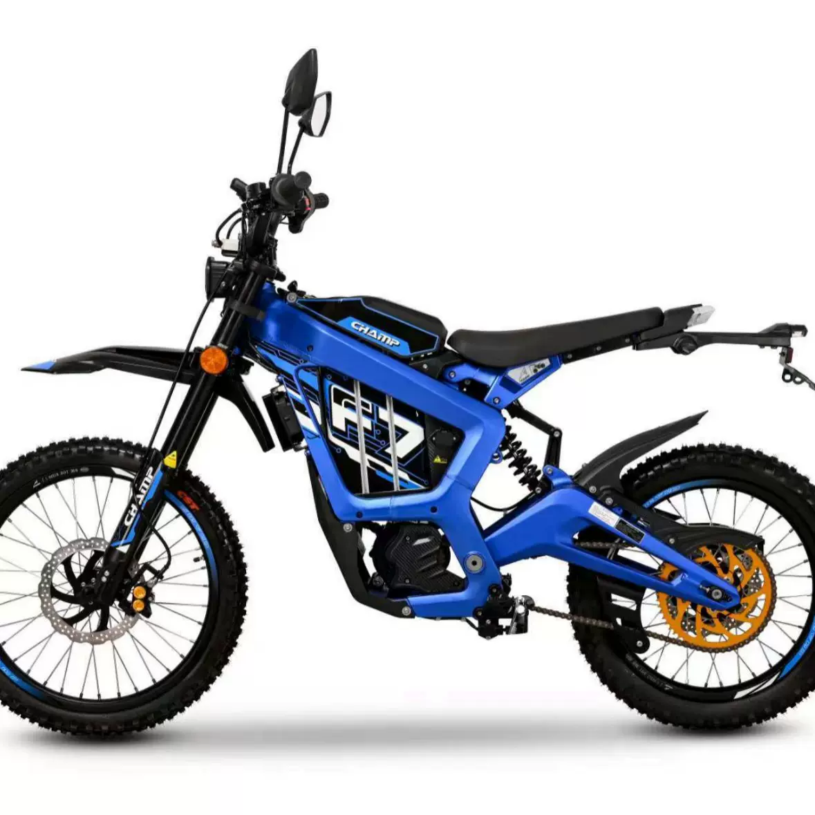欧美/UL/EEC/TUV高速电动越野摩托车7200W72V38.5AH 大容量长续航