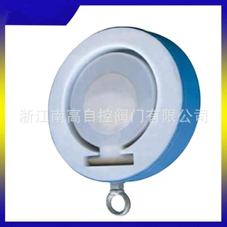 对夹止回阀 H74F46--25C 双瓣旋启式衬氟止回阀 南高阀门厂