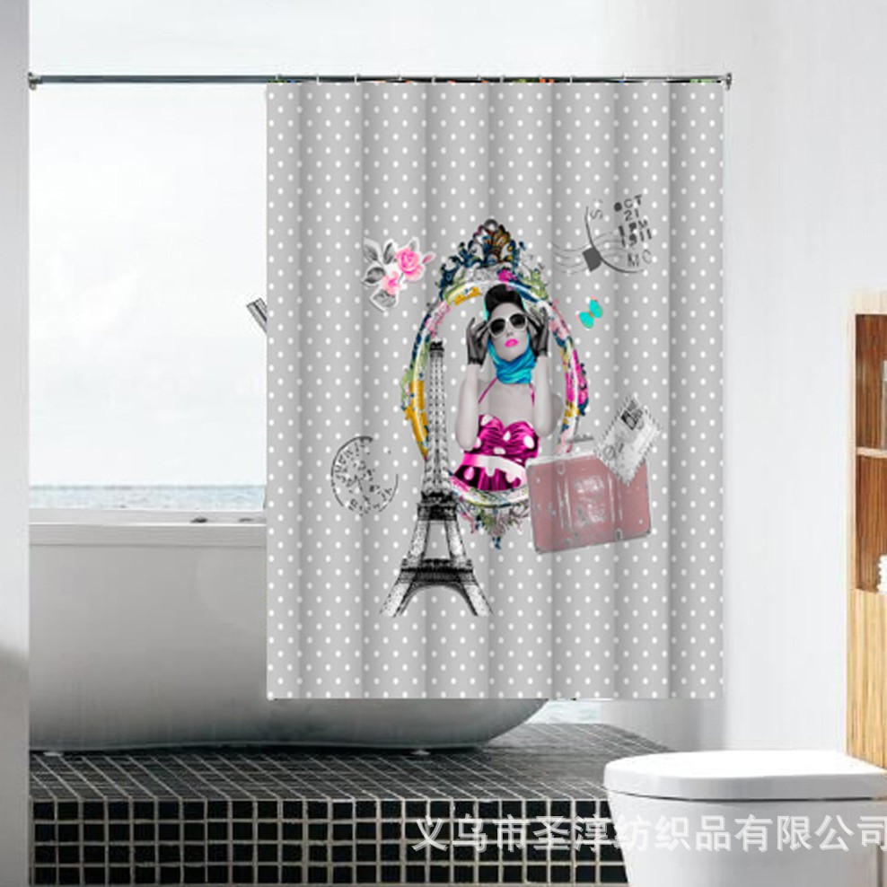 Cortina de puerta decorativa de tela de estilo europeo ins partición de impresión del hogar inodoro media cortina de puerta dormitorio sala de estar doble cortina de puerta abierta