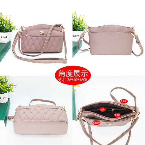Bags Autumn and Winter New  Niche Design Large Capacity Mummy Shoulder Bag Cross-Border Wholesale Textured Crossbody Women's Bag