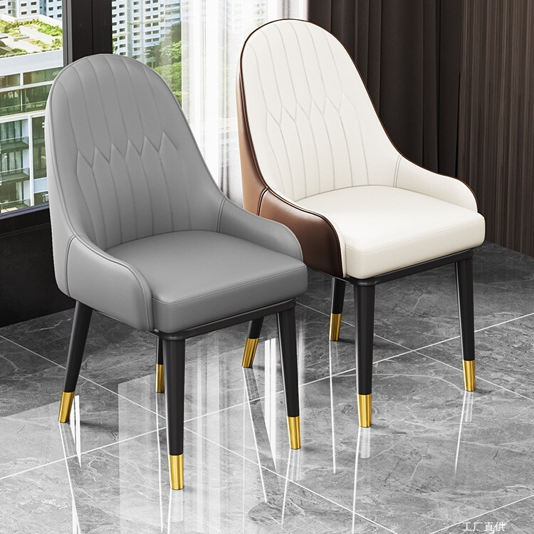Nordic Dining Chair, Light Luxury Master Chair, New Chair with Backrest, Home Dining Table Chair, Hotel Restaurant Stool