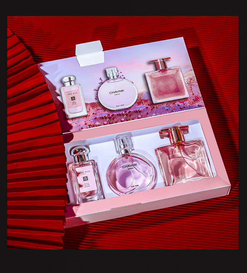 Xiaocheng Yixiang's new women's perfume set has a long-lasting fragrance and is a cross-border bestseller. My idol is the wholesale of perfume gift boxes undefined