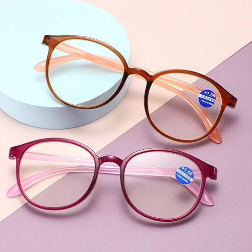 2024 New Anti-Blue Light Ladies Fashion Large Frame Hyperopia Elderly HD Reading Reading Glasses Manufacturer Wholesale