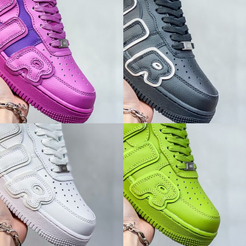 Putian high quality AF1 Air Force Joint Halloween Skeletal SUNFLLEA Low-top Casual Sports Board Shoes