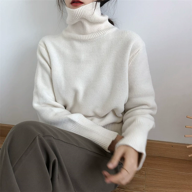 Японский ретро-вязаный топ, удобный для тела, oversize, западный стиль