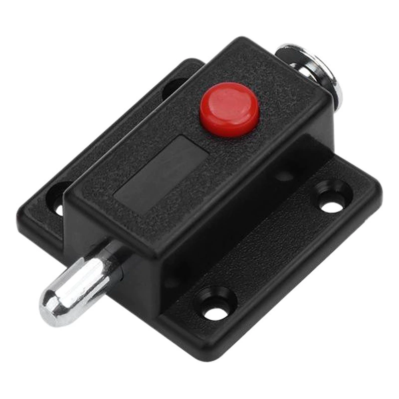 Завод прямой пластиковый болт двери шкафа и окна автоматический пружинный болт мебельная фурнитура Аксессуары пластиковый пружинный болт