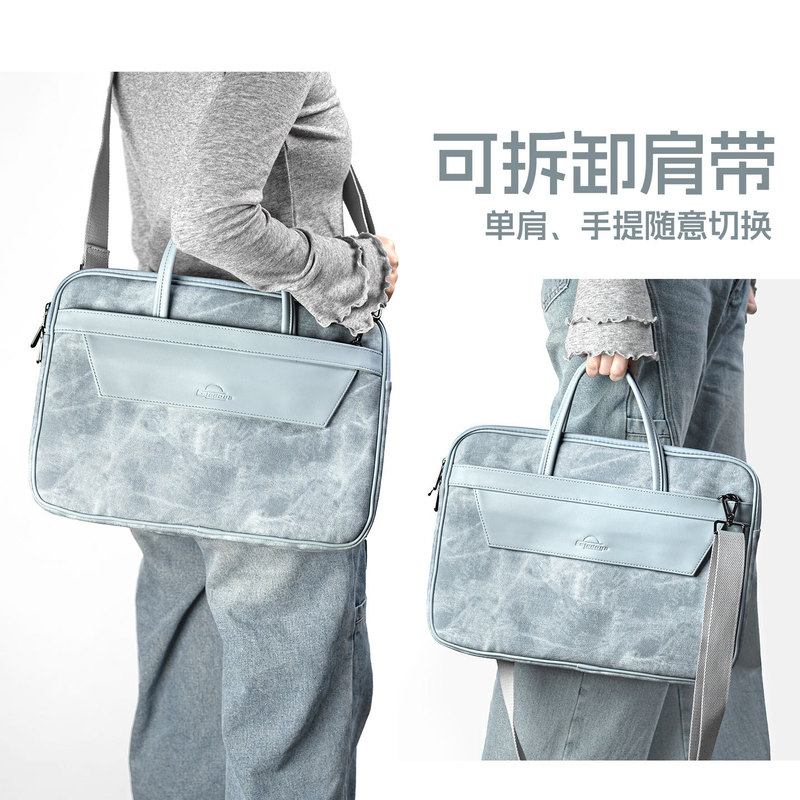 Large-Capacity Computer Bag, New Style Portable Crossbody Bag, Suitable for Lenovo Xiaoxin, Simple Apple Savior 14inch