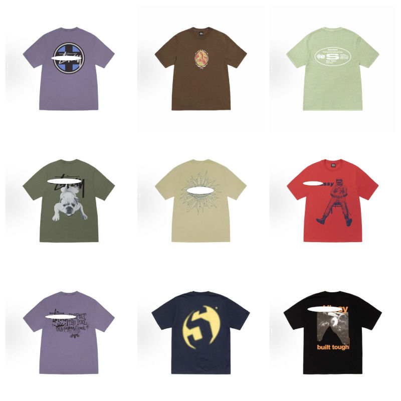 High-Quality Export-Grade 26 New Stussy Short-Sleeve T-Shirt, 230g Heavyweight, High-Quality for Both Men and Women
