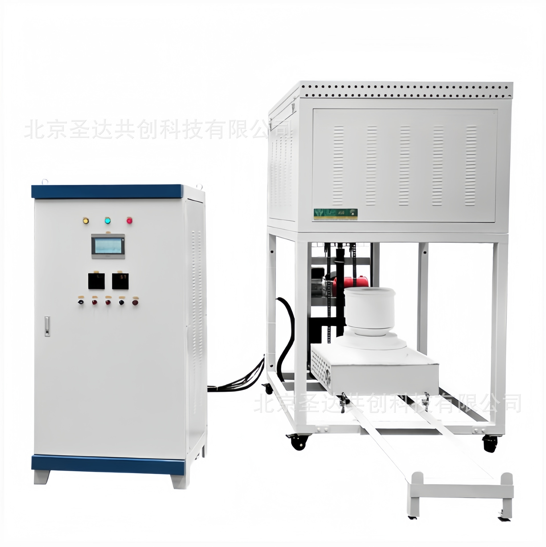 1700度高温熔块炉10升机械升降熔炉独立温控柜 精密电热炉