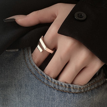 「极简主义」简约戒指女时尚个性款2024年新款潮极简风戒指设计感