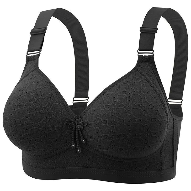 Wireless Push-Up Bra, Plus-Size Support Underwear for Middle Age, Sizes 36–46 (80–105)