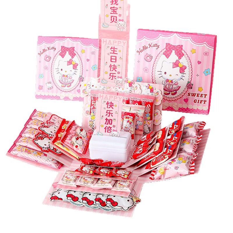 Hello Kitty, детская подарочная коробка, подарок на день рождения