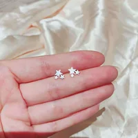 Модные универсальные серьги, серебро 925 пробы