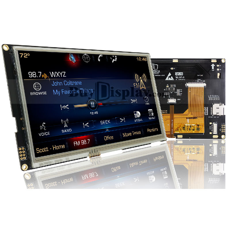 7寸800X480点阵,彩色TFT液晶模块,MCU接口,SSD1963控制器