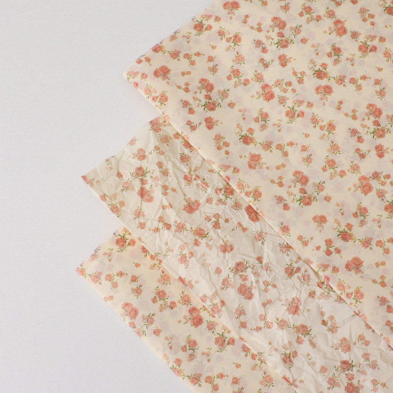 Siete colores, rojo, flor de colza, forro de papel de Sydney, pliegues, papel de embalaje de ramo de fondo de bricolaje, papel de embalaje de regalo