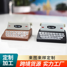 跨境亚马逊日式ZAKKA卡通造型仿真打印机复古留言机创意木摆件