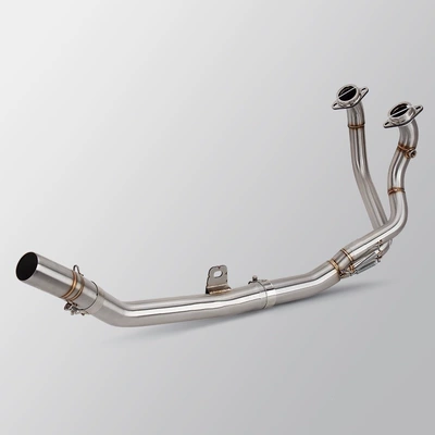 Motorcycle modified exhaust pipe for CRF1100L, African double-bar design, stainless steel, non-destructive installation, 2016-2019 (Exhaust pipe) - crf1100l-special-front-section-2016-2019