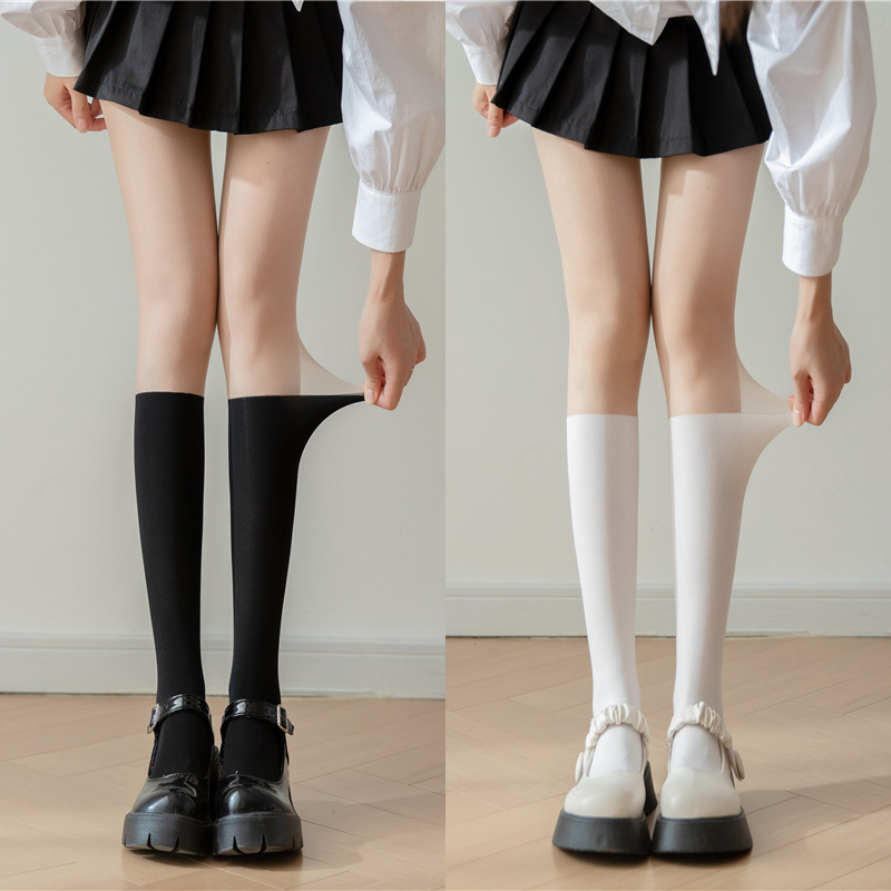 Jk Lolita Fake Long Tube Spliced Pantyhose for Women, Cuttable, Snag-Resistant, Skin-Colored Over-The-Knee Leggings Jk Lolita Fake Long Tube Spliced Pantyhose for Women, Cuttable, Snag-Resistant, Skin-Colored Over-The-Knee Leggings