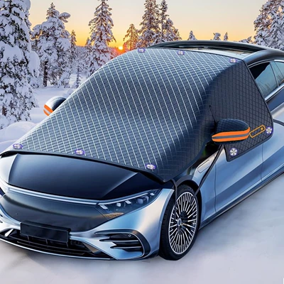 Car Magnetic Snow Shield Thickeneded | Car snow shield - 10-magnets-double-layer-thickened-pvc-coating-orange-ears-extra-large-size-do-not-take-photos-and-need-to-be-customized