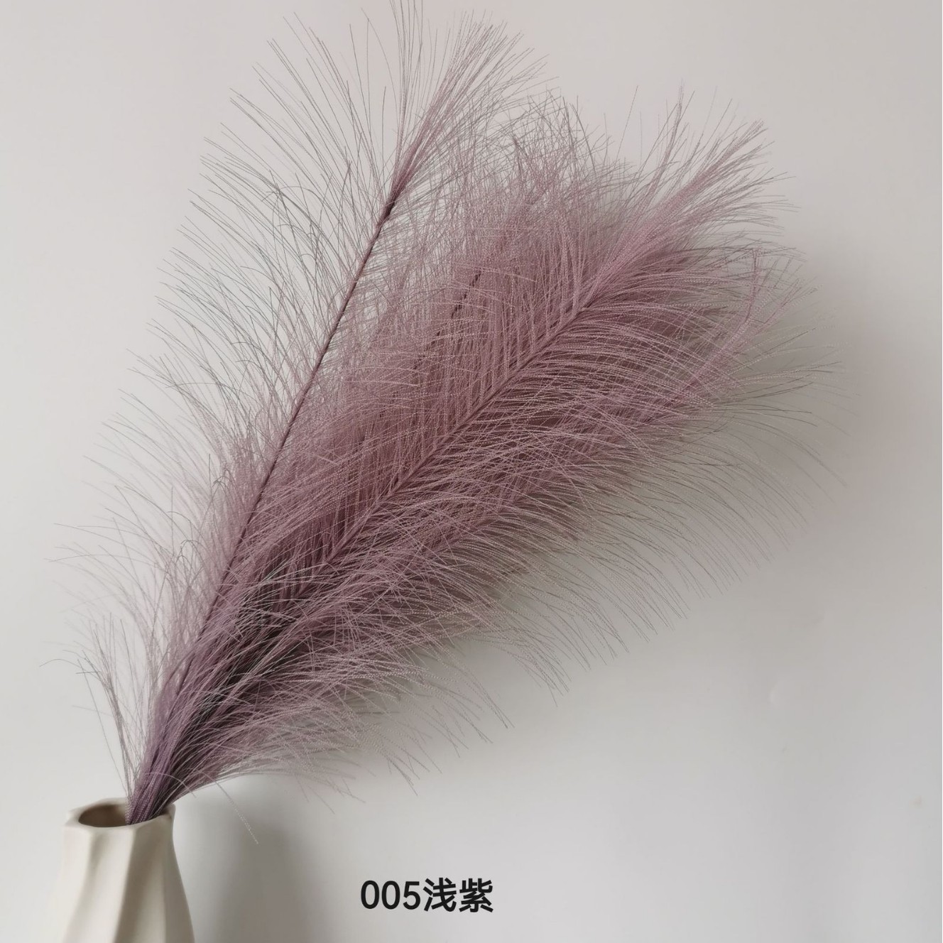 Amazon Venta caliente artificial Reed decoración del hogar artificial pampas hierba fábrica en stock pequeña caña al por mayor