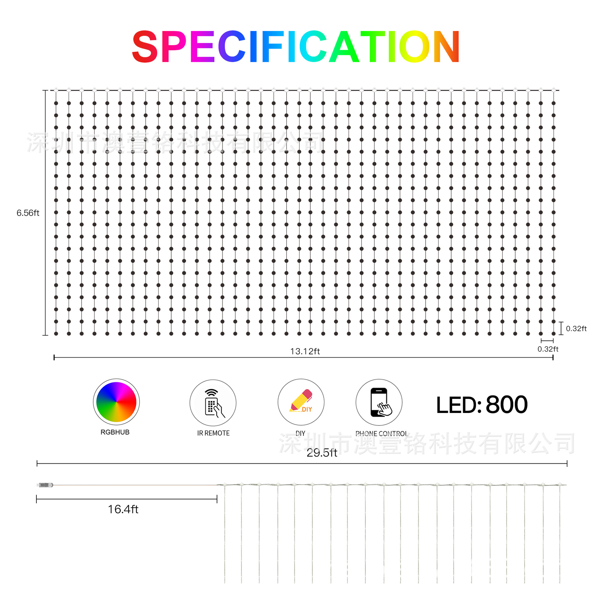 Luces LED Inteligentes Programables para Jardín y Fiesta