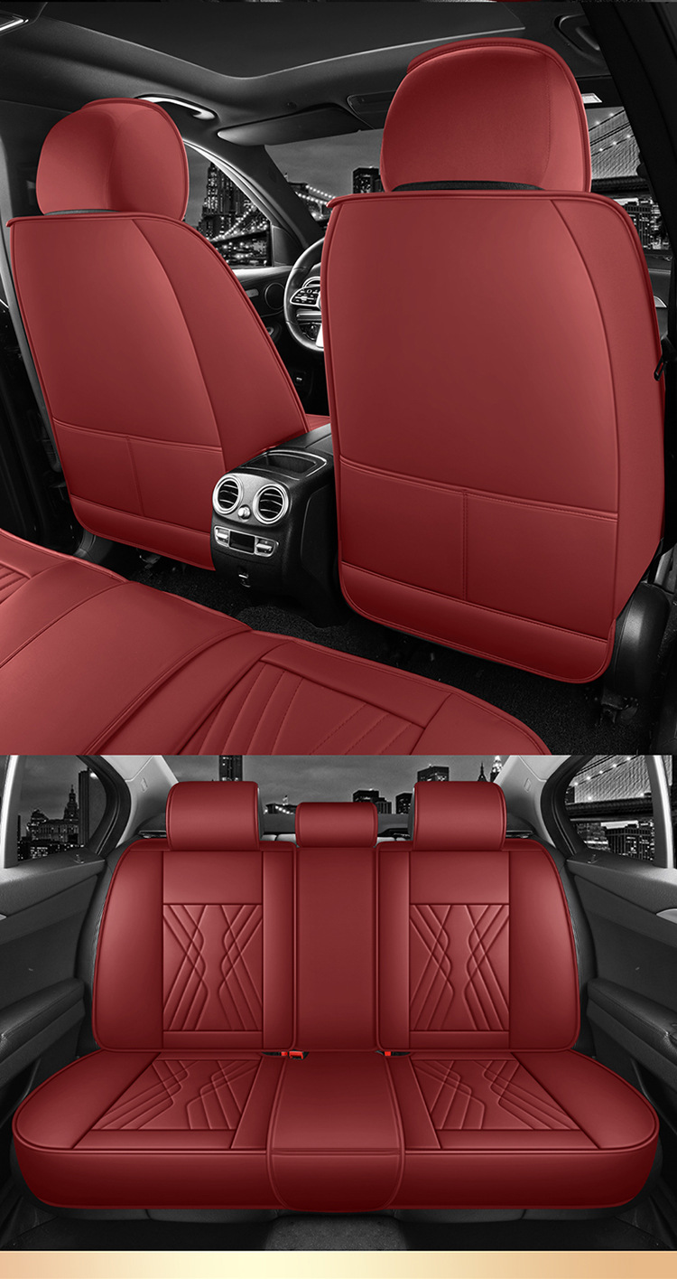 25 New Car Seat Cushions, Universal for All Seasons, Fully Surrounded by Nappa Leather Car Cushions, Five-Seater Car Cushions and Seat Covers for Drop Shipping