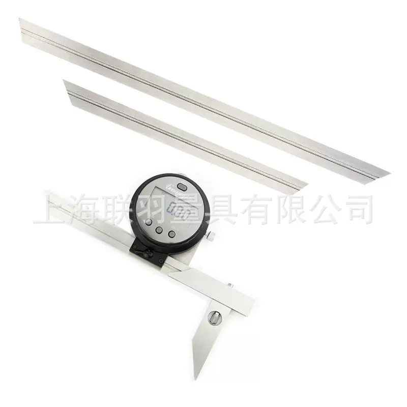 数显万能角度尺0-360度不锈钢多功能360°量角器 万能角尺300mm