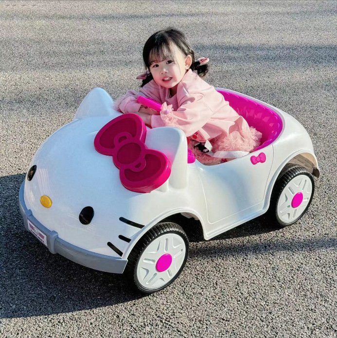 Cartoon electric electric car