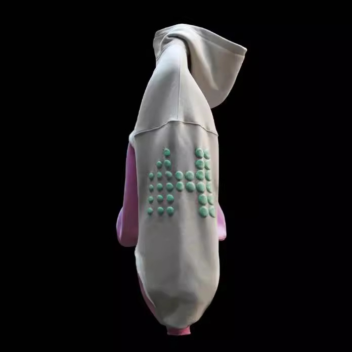 Men's Clothing Retro College Style Letter Foam Printing Stitching Contrast Color_voghion.com