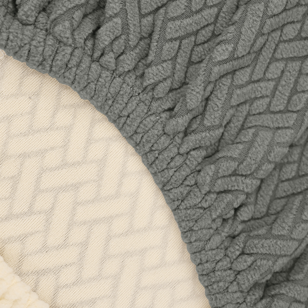 Elástico transfronterizo jacquard T-striped color nuevo cubierta de silla curva a prueba de polvo alto reposabrazos de forma especial cubierta de silla de comedor de hotel