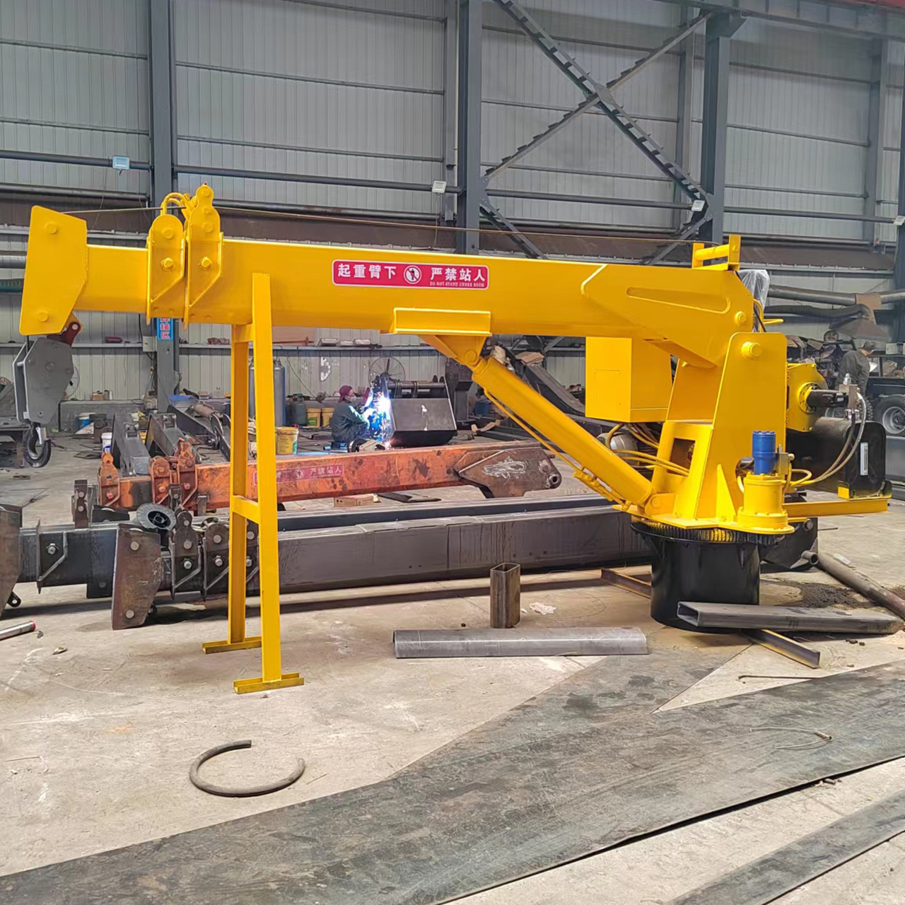 6吨8吨船吊 360度旋转直臂式克令吊 甲板吊 固定式海上货物搬运吊