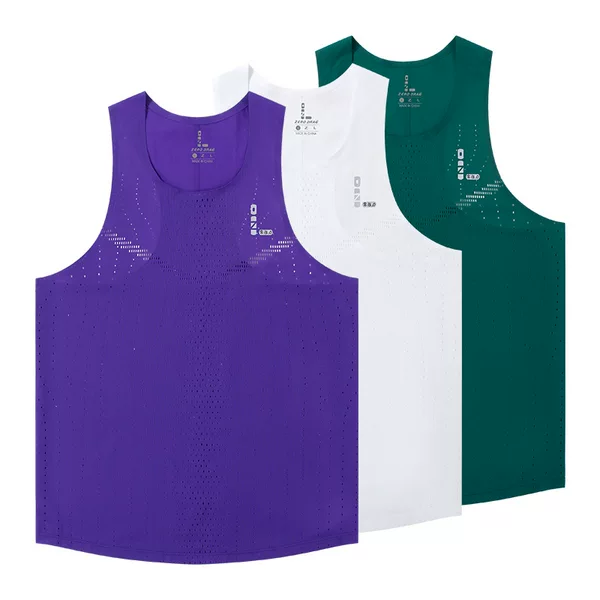 Zero Resistance Summer Men's Professional Running Sports Ultra-Light Partition Wind Tunnel Quick-Drying Breathable Marathon Cross-Country Vest