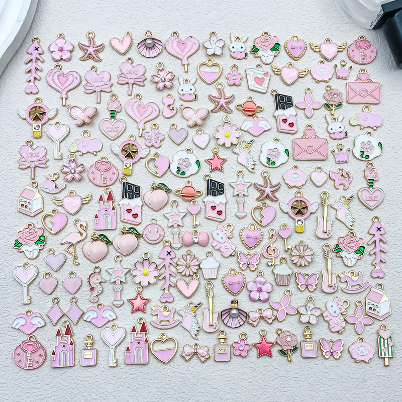 20/50/100 9 色の混合オイルドリップ合金ジュエリーアクセサリー DIY ブレスレットネックレスペンダントペンダントのクロスボーダー特別供給|undefined