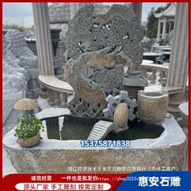 石流水喷泉摆件循环水车公司办公室客厅装饰水景观落地